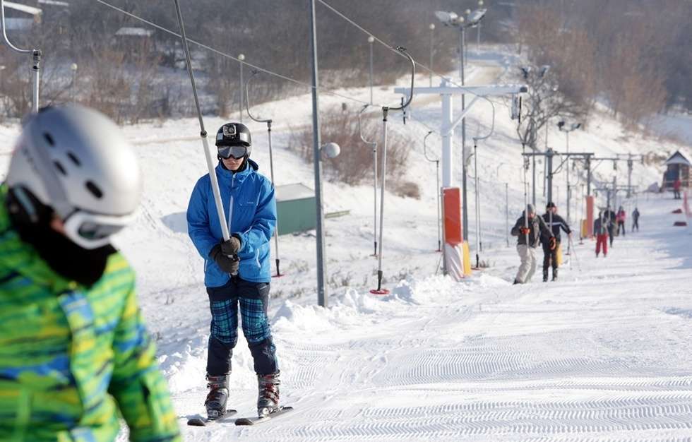  Wyciąg narciarski na Globusie już działa (zdjęcie 11) - Autor: Wojciech Nieśpiałowski