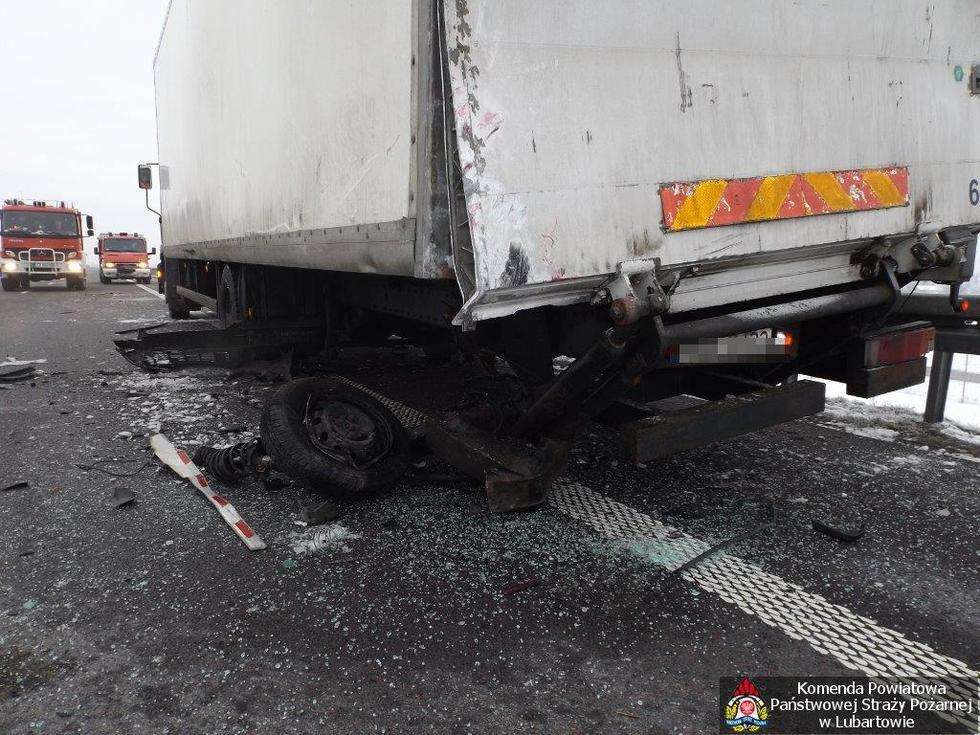  Wypadek w Woli Skromowskiej (zdjęcie 6) - Autor: KP PSP Lubartów