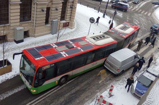 Kolizja przy ul. Kołłątaja