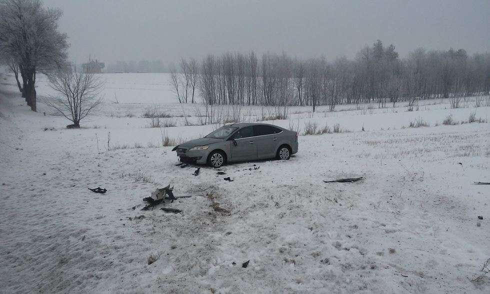  Wypadek w miejscowości Zarajec (zdjęcie 3) - Autor: Auto Łysiak Assistance - Pomoc drogowa