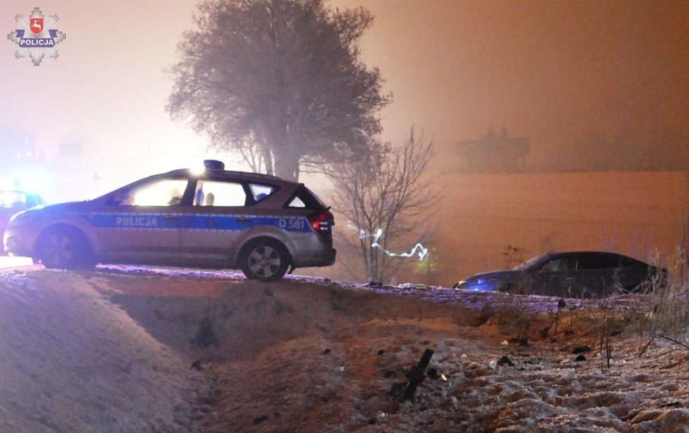  Wypadek w miejscowości Zarajec (zdjęcie 1) - Autor: policja