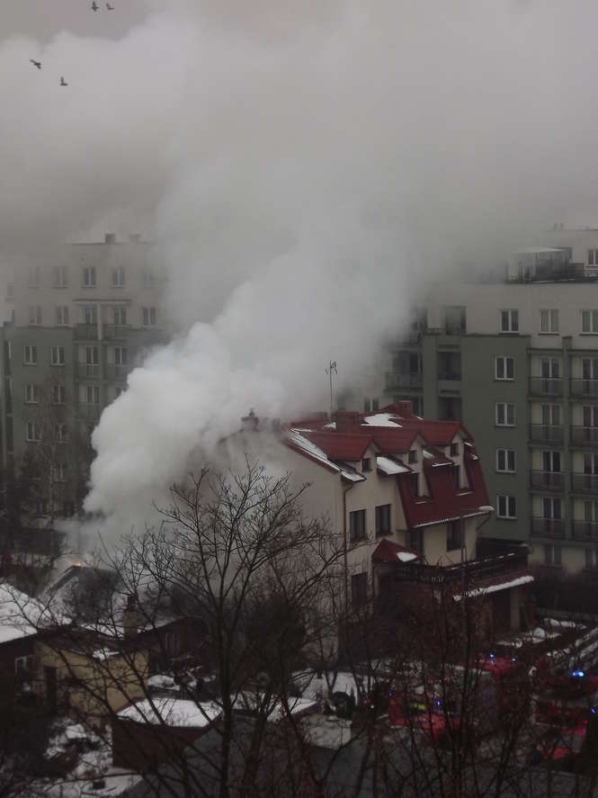 Pożar domu przy ul. Jesionowej  (zdjęcia)