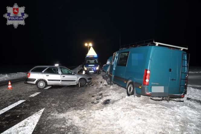 Wypadek w Guzówce Kolonia w powiecie Biłgorajskim - Autor: policja