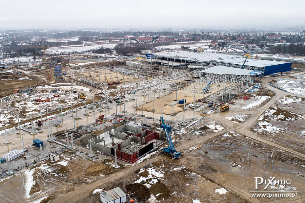  Budowa IKEA w Lublinie. Zdjęcia z drona (zdjęcie 14) - Autor: Marcin Tarkowski / Piximo.pl