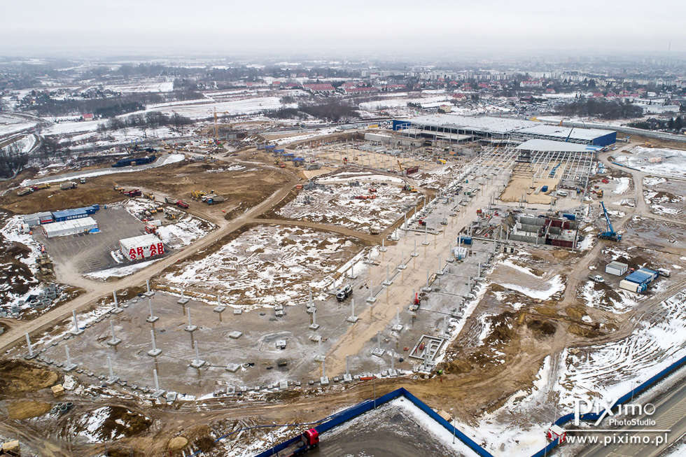  Budowa IKEA w Lublinie. Zdjęcia z drona (zdjęcie 15) - Autor: Marcin Tarkowski / Piximo.pl