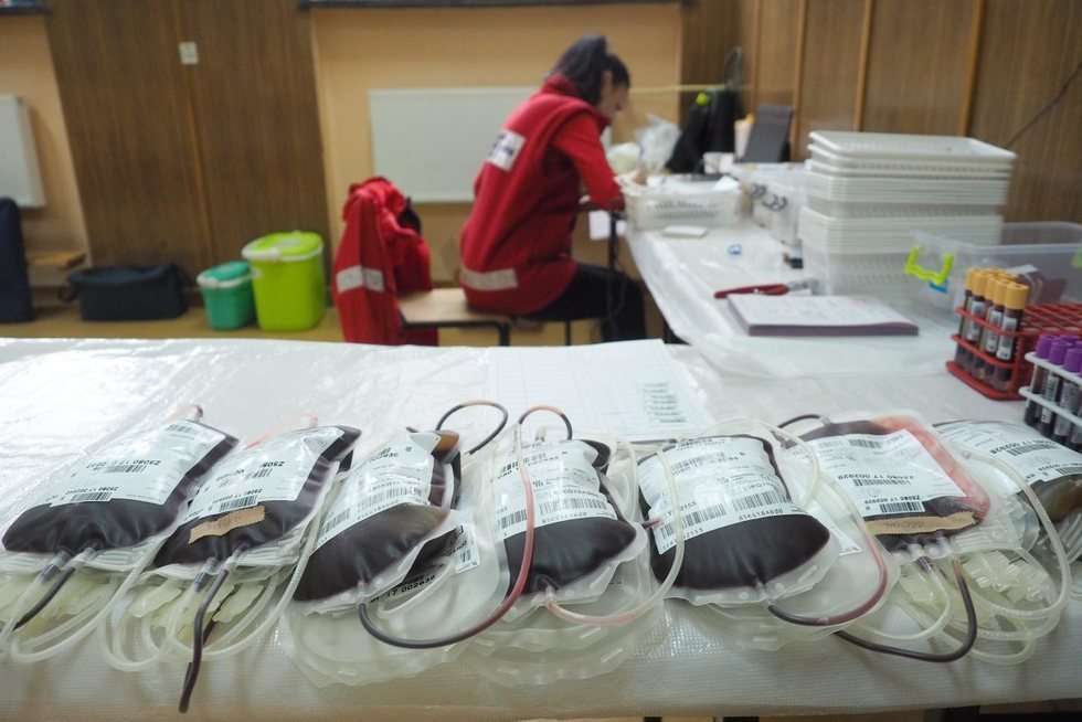  Akcja oddawania krwi w lubelskim chemiku (zdjęcie 3) - Autor: Maciej Kaczanowski