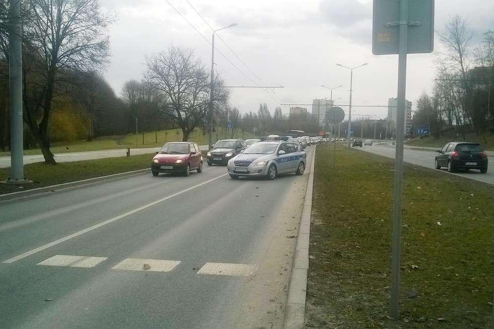  Wypadek na ul. Filaretów w Lublinie  - Autor: Grzegorz Rekiel