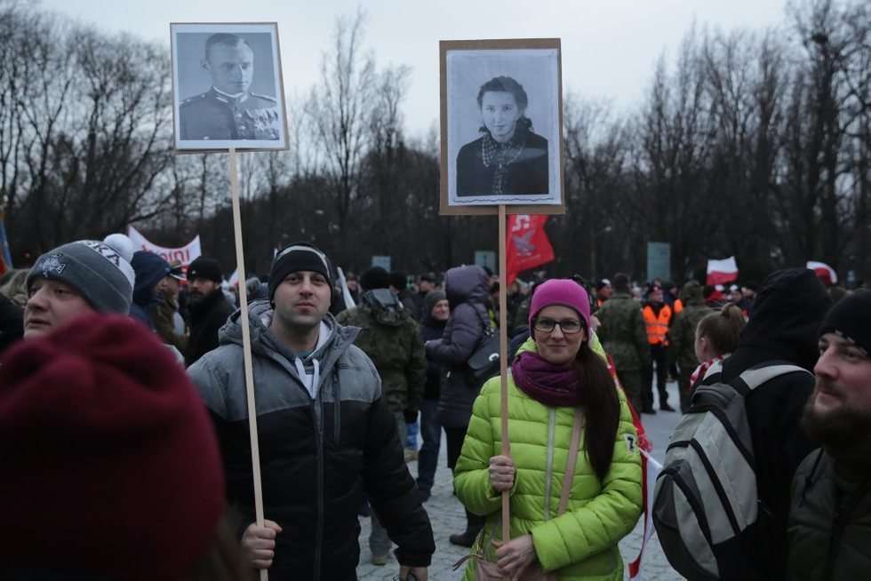  Marsz Pamięci Żołnierzy Wyklętych (zdjęcie 14) - Autor: Wojciech Nieśpiałowski