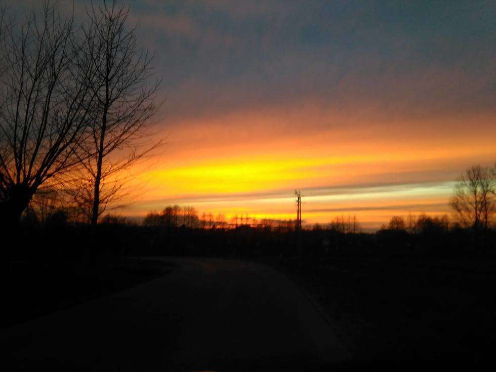  Barwny zachód słońca. Zdjęcia internautów (zdjęcie 15) - Autor: Łukasz Zieliński
