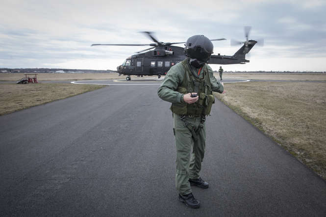 Prezentacja śmigłowca AW101 w PZL - Świdnik