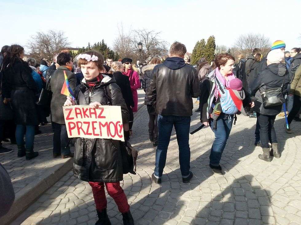  Manifa na rzecz praw kobiet w Lublinie (zdjęcia) (zdjęcie 9) - Autor: Katarzyna Prus