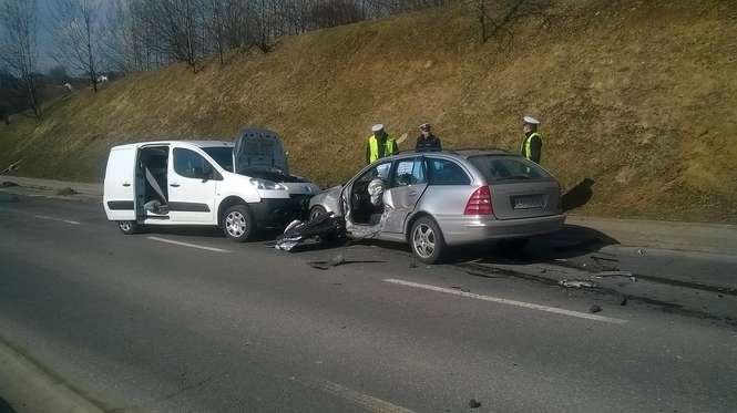 Wypadek na ul. Wojciechowskiej w Lublinie