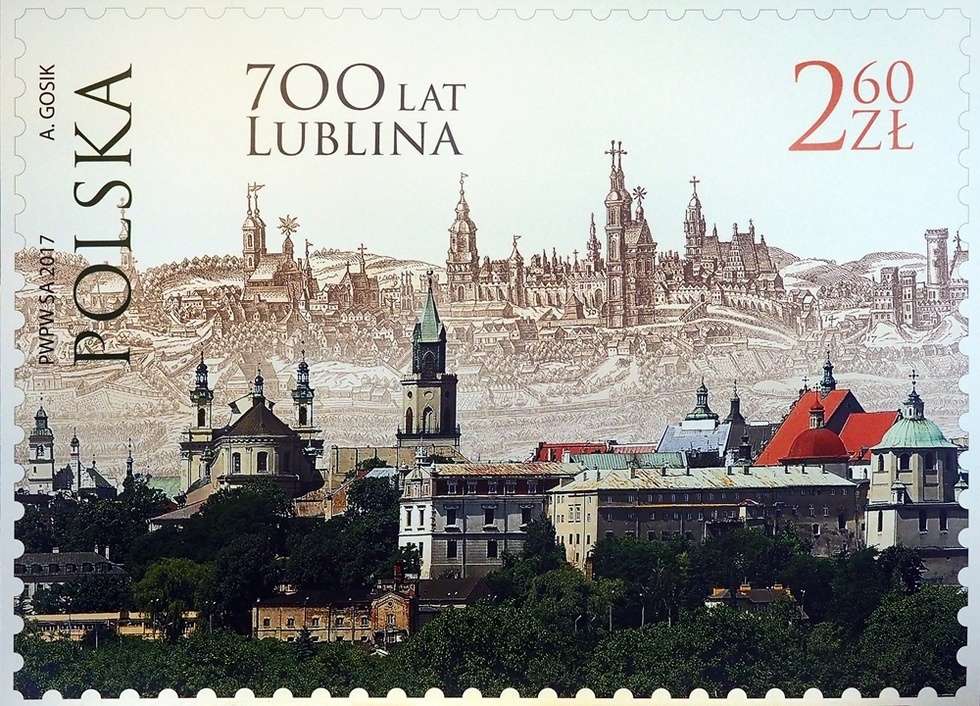  Znaczek Poczty Polskiej na 700-lecie Lublina (zdjęcie 1) - Autor: Wojciech Nieśpiałowski