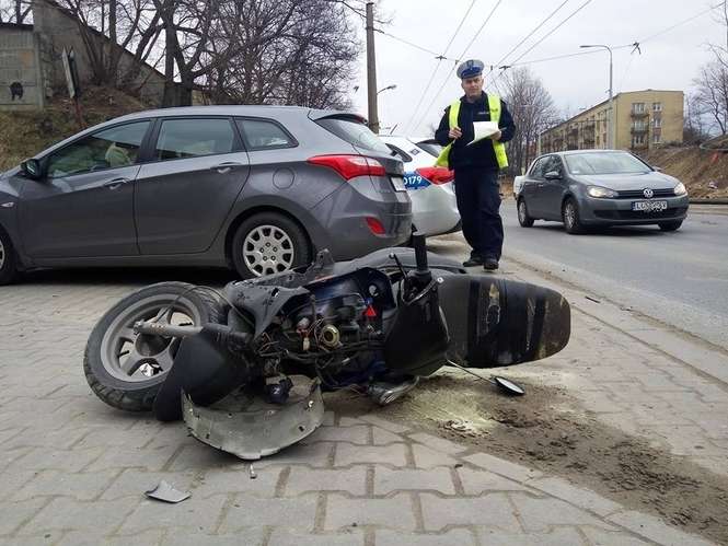 Wypadek na Drodze Męczenników Majdanka w Lublinie - Autor: Paweł Buczkowski