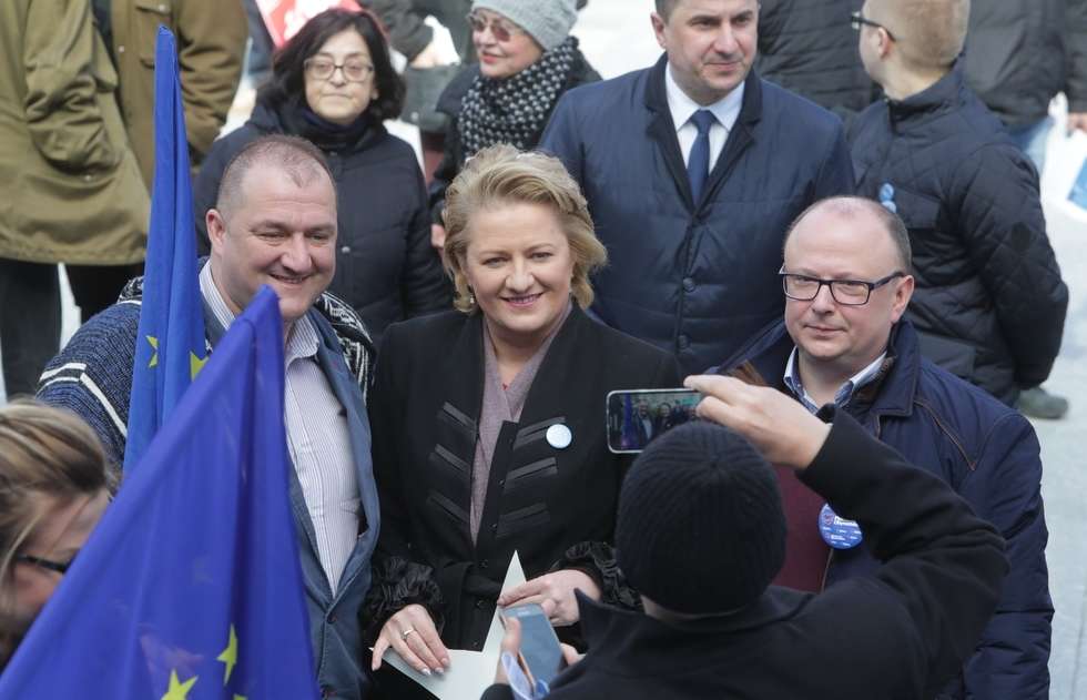  Manifestacja poparcia dla UE (zdjęcie 22) - Autor: Wojciech Nieśpiałowski