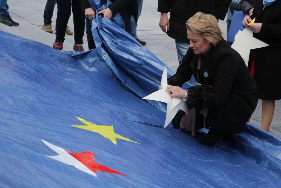  Manifestacja poparcia dla UE (zdjęcie 24) - Autor: Wojciech Nieśpiałowski