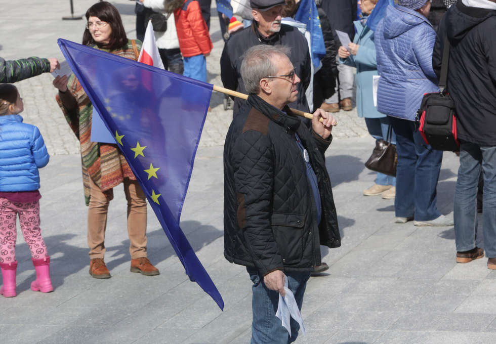  Manifestacja poparcia dla UE (zdjęcie 31) - Autor: Wojciech Nieśpiałowski