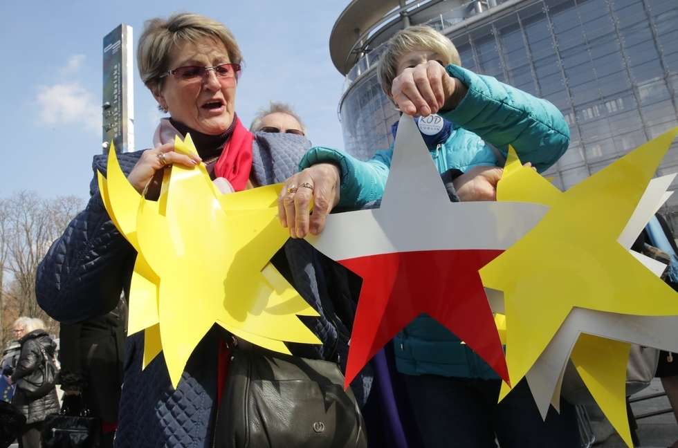  Manifestacja poparcia dla UE (zdjęcie 29) - Autor: Wojciech Nieśpiałowski
