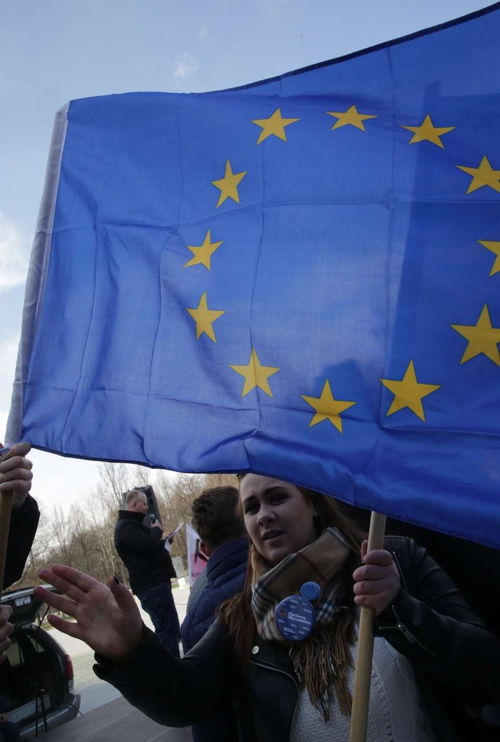  Manifestacja poparcia dla UE (zdjęcie 3) - Autor: Wojciech Nieśpiałowski