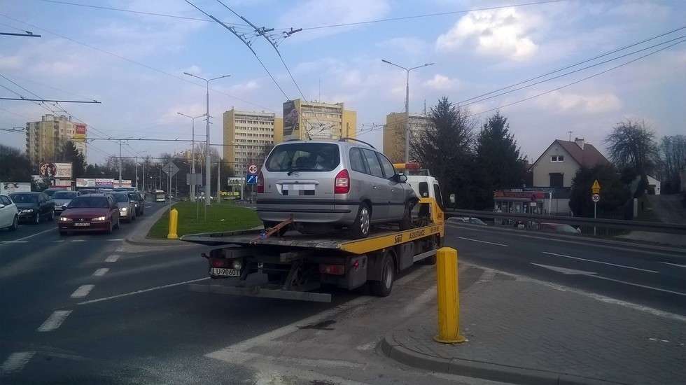  Wypadek na skrzyżowaniu ul. Zana i Nadbystrzyckiej  - Autor: Grzegorz Rekiel