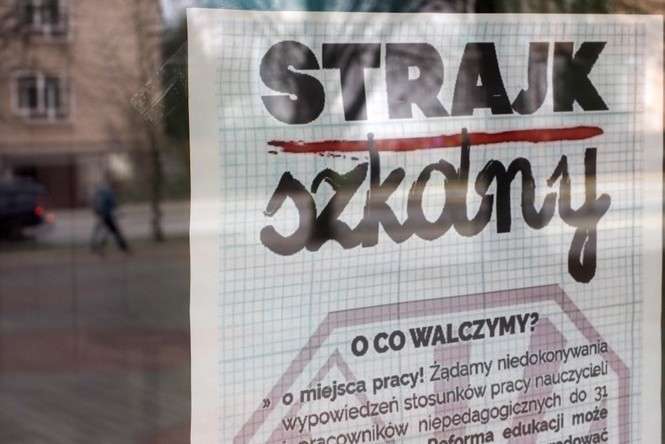 Strajk szkolny w Lublinie - Autor: Wojciech Nieśpiałowski