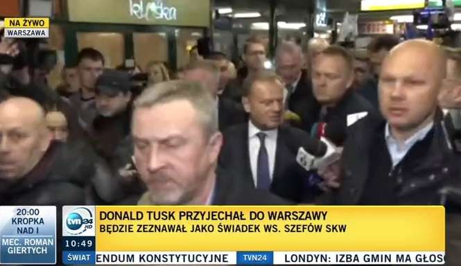 Donald Tusk w Warszawie - Autor: TVN24