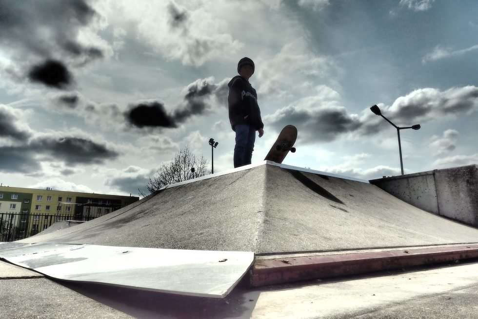  Zdewastowany skatepark na lubelskich Błoniach (zdjęcie 1) - Autor: Maciej Kaczanowski