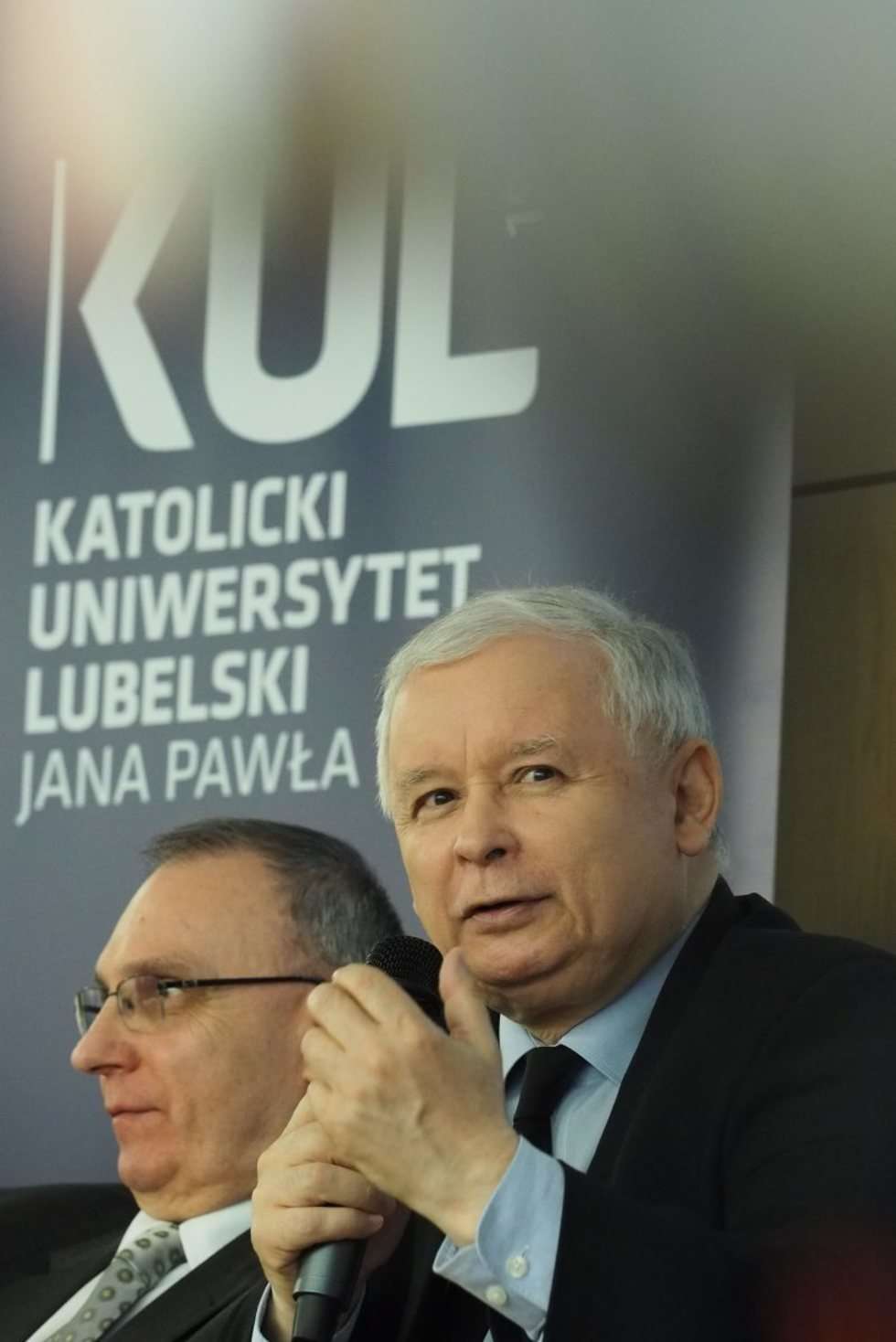  Prezes Jarosław Kaczyński na KUL  - Autor: Maciej Kaczanowski