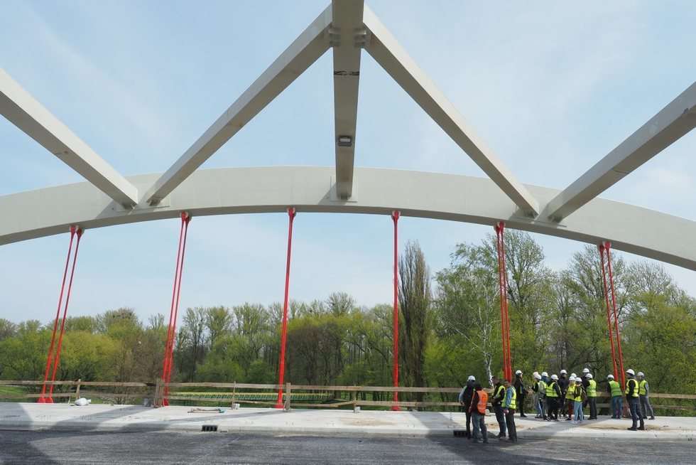  Testy obciążeniowe nowego mostu na Bystrzycy  - Autor: Maciej Kaczanowski