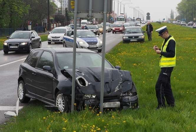 Wypadek na al. Witosa w Lublinie