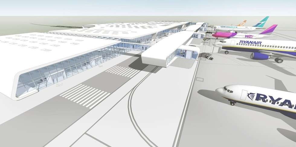  <p>Tak może wyglądać terminal w jeszcze dalszej przyszłości &ndash; koncepcja docelowej rozbudowy</p>