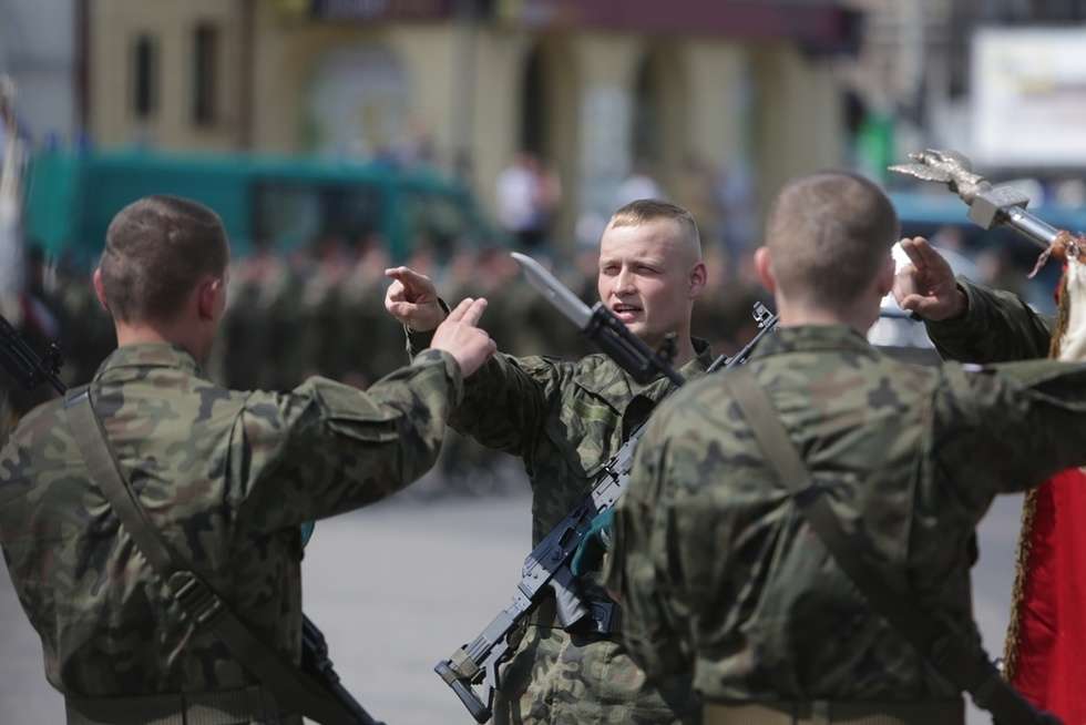  Lublin: Pierwsza przysięga żołnierzy Wojska Obrony Terytorialnej (zdjęcie 59) - Autor: Wojciech Nieśpiałowski