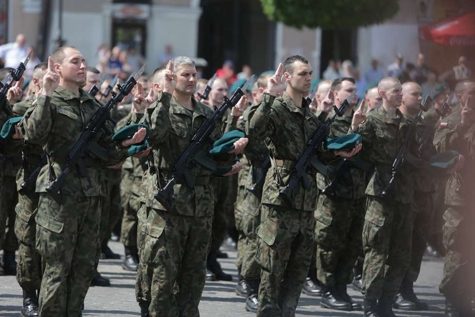  Lublin: Pierwsza przysięga żołnierzy Wojska Obrony Terytorialnej (zdjęcie 58) - Autor: Wojciech Nieśpiałowski