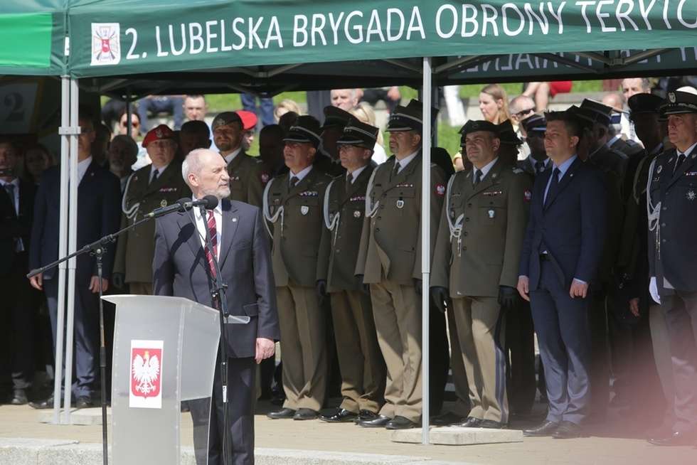  Lublin: Pierwsza przysięga żołnierzy Wojska Obrony Terytorialnej (zdjęcie 70) - Autor: Wojciech Nieśpiałowski