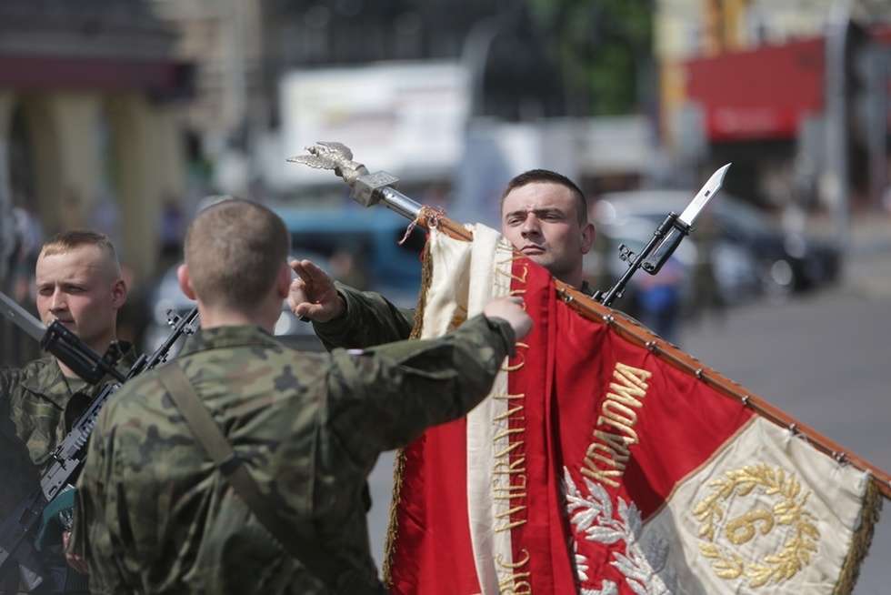  Lublin: Pierwsza przysięga żołnierzy Wojska Obrony Terytorialnej (zdjęcie 57) - Autor: Wojciech Nieśpiałowski