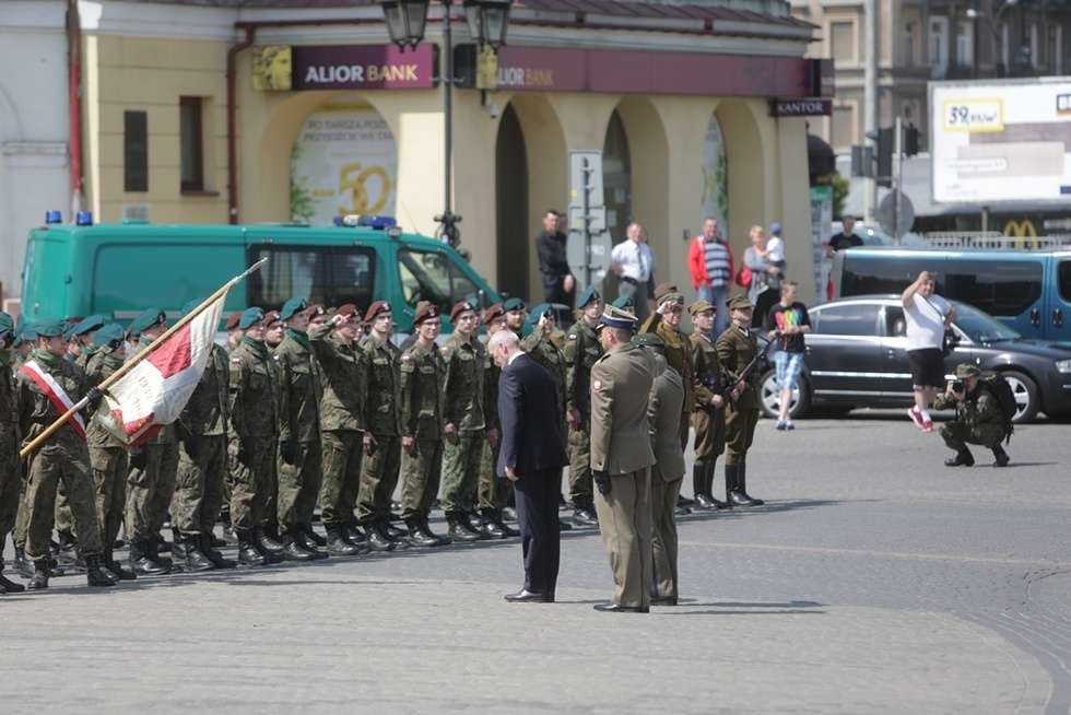  Lublin: Pierwsza przysięga żołnierzy Wojska Obrony Terytorialnej (zdjęcie 42) - Autor: Wojciech Nieśpiałowski