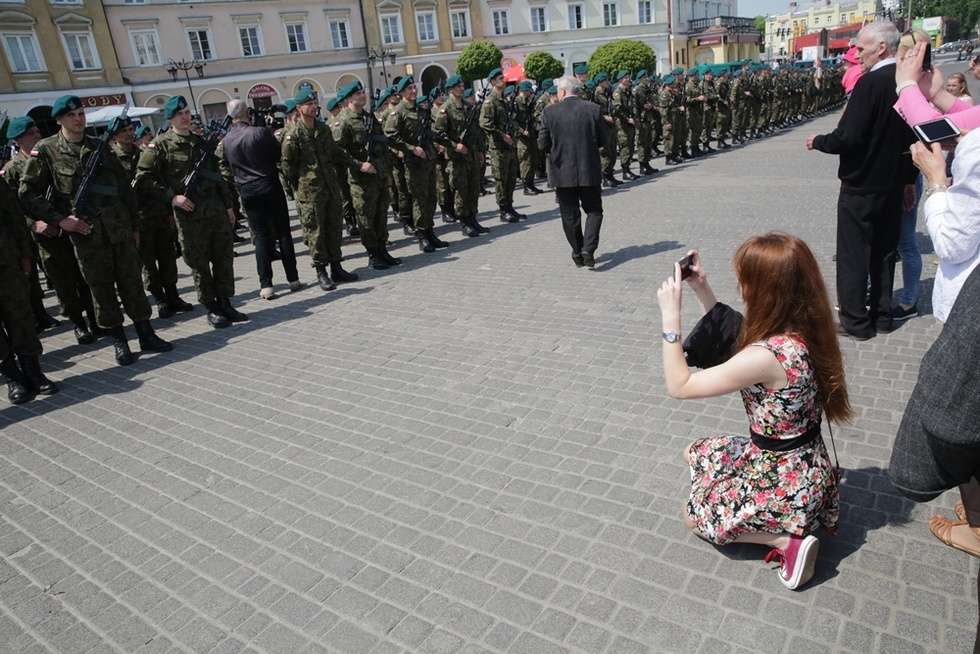  Lublin: Pierwsza przysięga żołnierzy Wojska Obrony Terytorialnej (zdjęcie 8) - Autor: Wojciech Nieśpiałowski