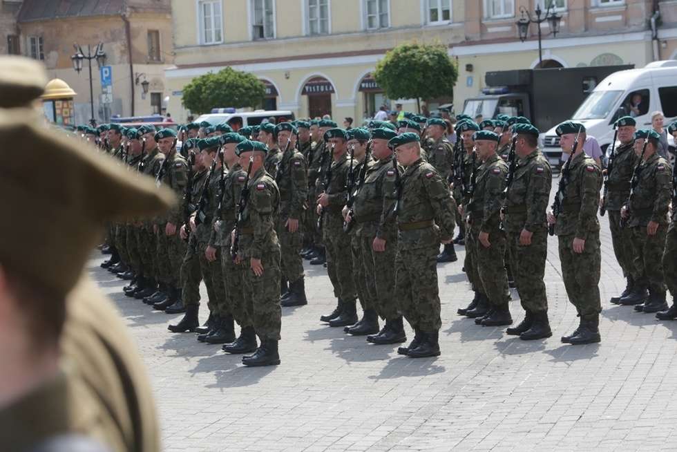  Lublin: Pierwsza przysięga żołnierzy Wojska Obrony Terytorialnej (zdjęcie 22) - Autor: Wojciech Nieśpiałowski
