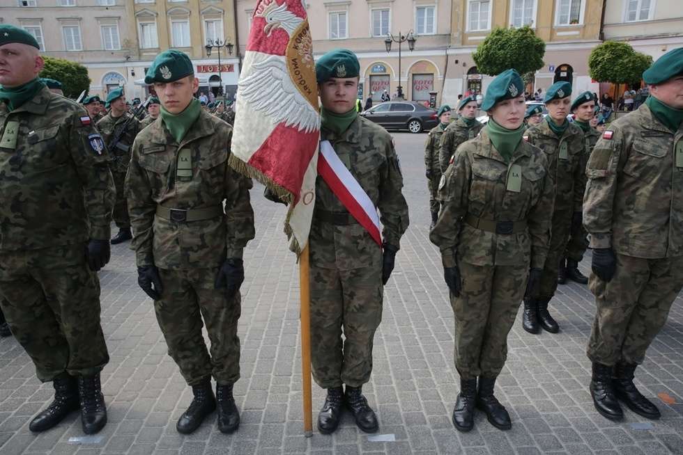  Lublin: Pierwsza przysięga żołnierzy Wojska Obrony Terytorialnej (zdjęcie 15) - Autor: Wojciech Nieśpiałowski