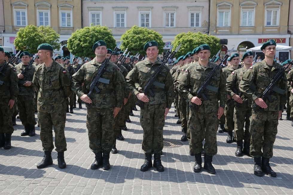  Lublin: Pierwsza przysięga żołnierzy Wojska Obrony Terytorialnej (zdjęcie 11) - Autor: Wojciech Nieśpiałowski