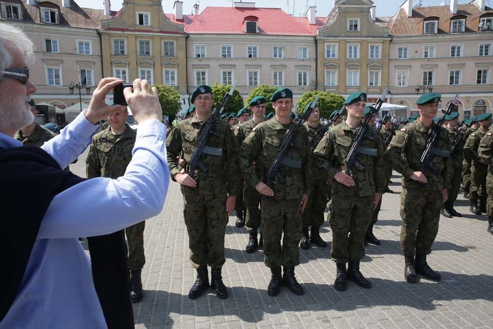  Lublin: Pierwsza przysięga żołnierzy Wojska Obrony Terytorialnej (zdjęcie 13) - Autor: Wojciech Nieśpiałowski