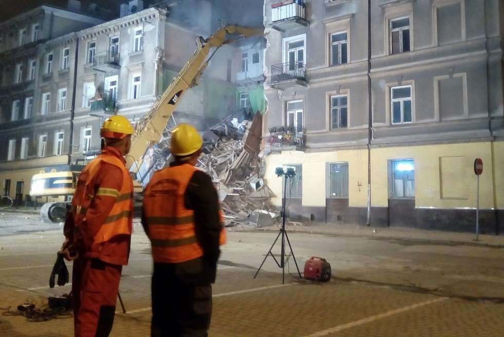   Lubartowska: Rozbiórka kamienicy po katastrofie budowlanej  (zdjęcie 51) - Autor: Dominik Smaga