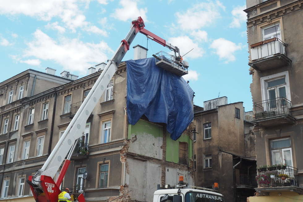  Po katastrofie budowlanej przy ul. Lubartowskiej (zdjęcie 3) - Autor: Maciej Kaczanowski