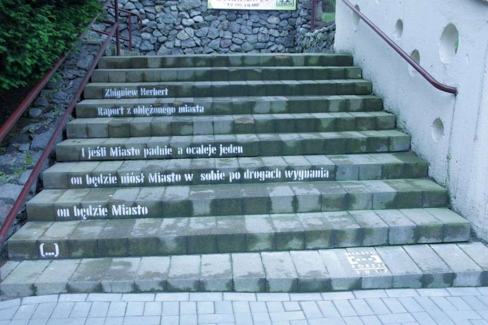  Miasto Poezji 2017: nowe wiersze na schodach w Lublinie  - Autor: Alicja Magiera