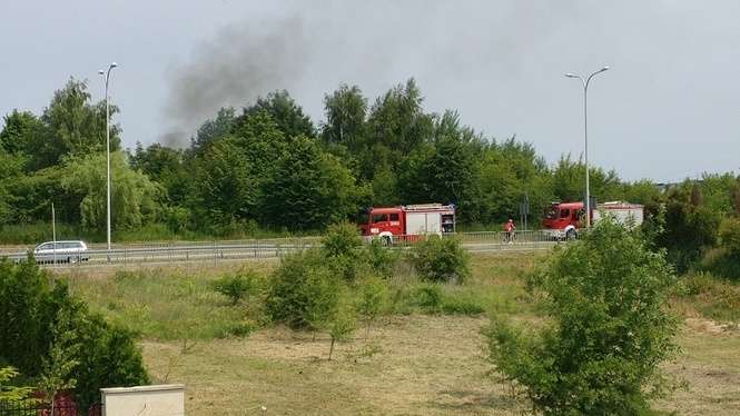 Pożar przy ul. Zelwerowicza w Lublinie