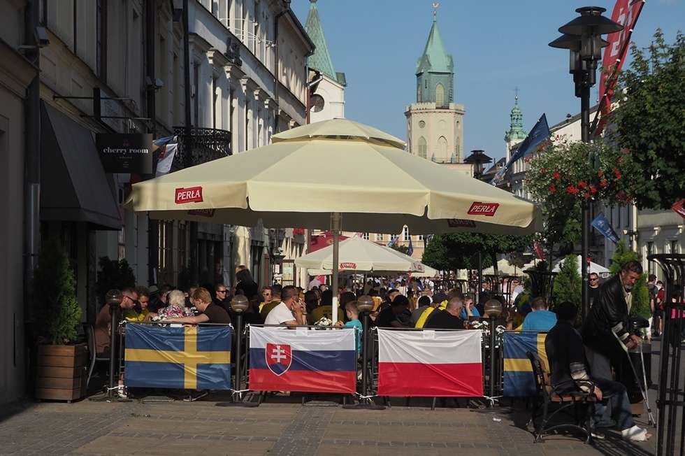  Szwedzcy kibice w Lublinie (zdjęcie 7) - Autor: Wojciech Nieśpiałowski