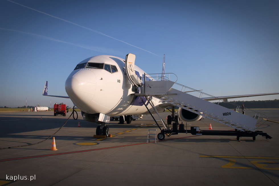  Samolot PLL LOT na lotnisku Lublin (zdjęcie 6) - Autor: KAPLUS/KRZYSZTOF WIŚNIEWSKI