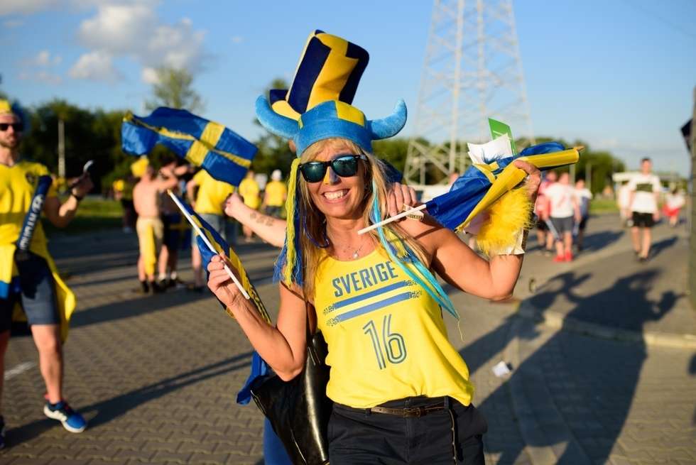  Kibice Szwecji i Polski przed meczem (zdjęcie 98) - Autor: Andrzej Mikulski