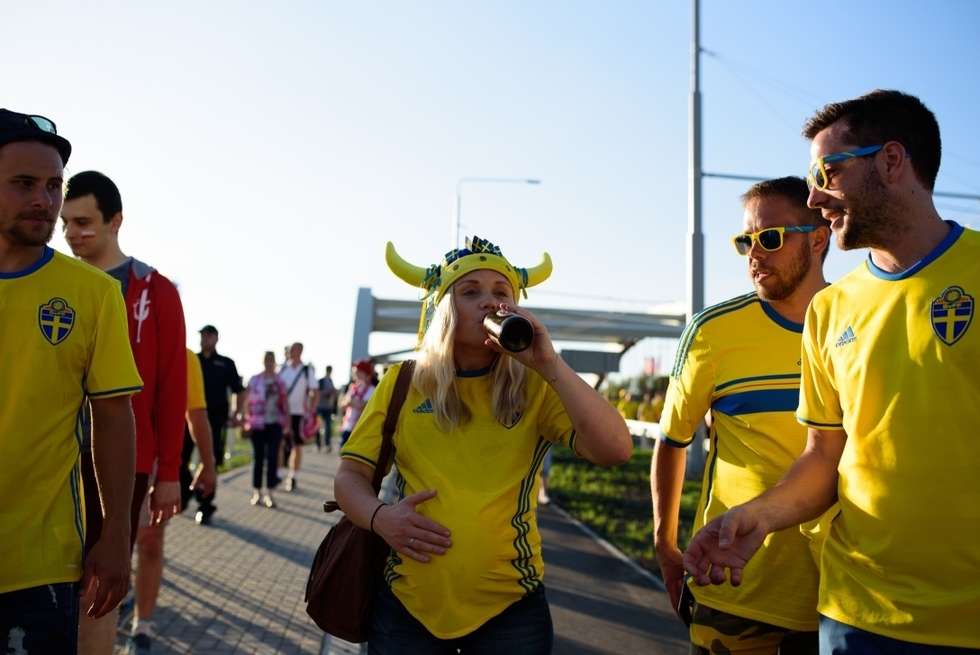  Kibice Szwecji i Polski przed meczem (zdjęcie 85) - Autor: Andrzej Mikulski