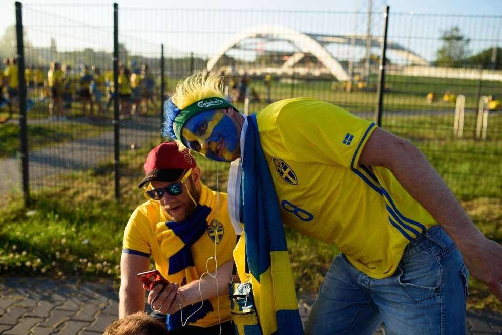  Kibice Szwecji i Polski przed meczem (zdjęcie 106) - Autor: Andrzej Mikulski
